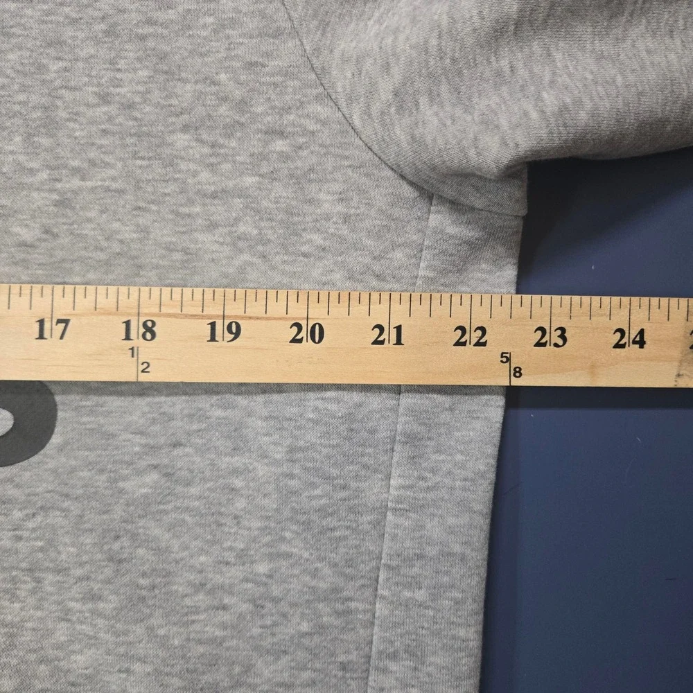 Adidas Big Logo Crewneck Sweatshirt Large Gray Pullover Fleece Lounge Sportswear